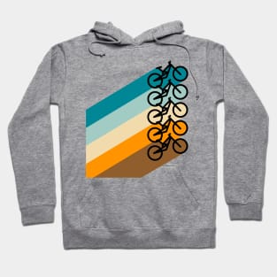 Retro Rainbow Mountain Bike Hoodie